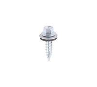 Timco ZDS25W16 Slash Point Screws - Hex - For Timber - Zinc - With Epdm Washer 6.3 X 25 Bag 100