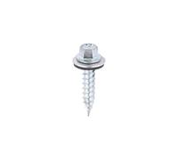 Timco ZDS32W16 Slash Point Screws - Hex - For Timber - Zinc - With Epdm Washer 6.3 X 32 Bag 100