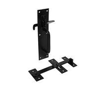 Timco SLMBB Suffolk Latch - Medium Duty - Black 205 X 45Mm Plain Bag 1
