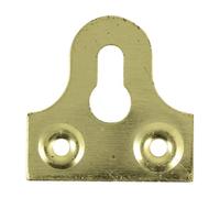 TIMCO Slotted Mirror Plate 32mm - Pack of 4 - Gold