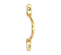 Timco Solid Brass Sash Pull Handle - Polished Brass 100mm