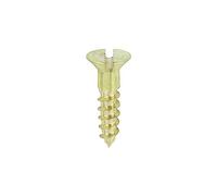 Timco 00412CBS Solid Brass Timber Screws - Slot - Countersunk 4 X 1/2 Box 200
