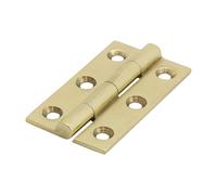 Timco Solid Drawn Hinge - Solid Brass - Polished Brass in Gold Timco Gold