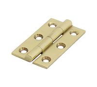 Timco - Solid Drawn Hinge - Solid Brass - Polished Brass (Size 50 x 28-2 Pieces)