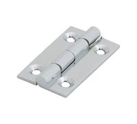 Timco Solid Drawn Hinge - Solid Brass - Polished Chrome in Silver Timco Silver