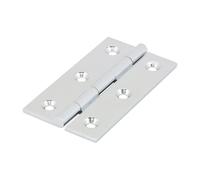 Timco Solid Drawn Hinge - Solid Brass - Polished Chrome in Silver Timco Silver
