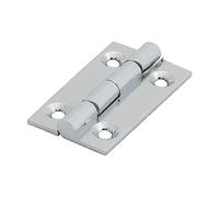 Timco - Solid Drawn Hinge - Solid Brass - Polished Chrome (Size 38 x 22-2 Pieces)
