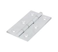 Timco Solid Drawn Hinge - Solid Brass - Satin Chrome in Silver Timco Silver