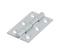 Timco Solid Drawn Hinge - Solid Brass - Satin Chrome in Silver Timco Silver