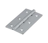 Timco - Solid Drawn Hinge - Solid Brass - Satin Chrome (Size 75 x 40-2 Pieces)