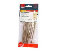Timco Solo Advanced Hex Head Gold Coach Woodscrews - 6.0 x 100 (8 Pack)
