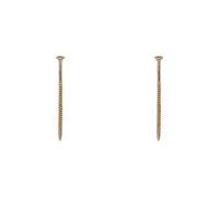 TIMCO Solo Chipboard & Woodscrews - PZ - Double Countersunk - Yellow - 5.0 x 100mm - Box of 100 (Pack of 2)