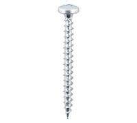 Timco Solo Pan Head Silver Woodscrews - 4.0 X 25 (200Pcs)