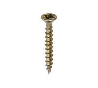 TIMco Solo Woodscrew PZ2 CSK 4.0 x 30mm Zinc/Yell Pass - Box of 200