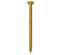 Timco Solo Yellow WOODSCREW POZI COUNTERSUNK SOLOC 10g 12g ~ Packs of 20, 50, 100, 200 or 1000 ~ Screws 4, 4.5, 5, 6mm (100, 4.5 x 35mm)