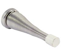 TIMco SSNICKELP Spring Door Stop 78 x 24mm - Nickel (Pack of 2)