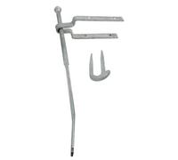 Timco Spring Gate Fastener Set With Staple Catch Hot Dipped Galvanised - 610mm
