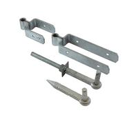 Timco Standard Double Strap Gate Hinge Set Hot Dipped Galvanised - 300mm