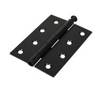 Timco Steel 1840 Pattern Loose Pin Butt Hinge - 100 x 71 x 1.7mm (Black) (2 Pack)
