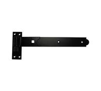 Timco Straight Band & Hook On Plates Hinges Black - 250mm
