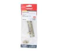 Timco Straight Barrel Bolt - Polished Brass TIMpac 1 200496P