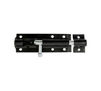 Timco TBS8BP Straight Tower Bolt - Black 8in TIMbag 1