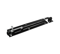 TIMCO Straight Tower Bolt - Black - 8" - Great for securing Flush Fitting Gates and shed Doors in a Closed Position, Adding Increased Security - One Bolt in a Pack.