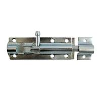 TIMCO Straight Tower Bolt - Zinc - 6" - Great for securing Flush Fitting Gates and shed Doors in a Closed Position, Adding Increased Security - One Bolt in a Pack and fixings Included.