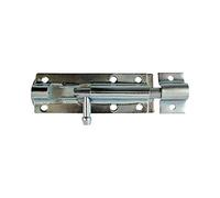 TIMCO Straight Tower Bolt - Zinc - 8" - Great for securing Flush Fitting Gates and shed Doors in a Closed Position, Adding Increased Security - One Bolt in a Pack and fixings Included.