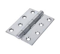 Timco Strong Butt Hinge (451) - Zinc (Size 100 x 73 - 2 Pieces) in Silver Timco Silver