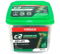 Timco Strong-Fix C2 Countsunk Pozi Wood Screws Handy Tub 3.5mm 25mm Pack of 2000