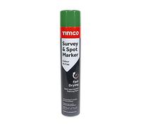TIMCO Survey & Spot Marker - Green - 750ml - A Rapid Drying Marking Paint for applying semi-Permanent Markings to Soil, Grass, Concrete and Most Hard Surfaces