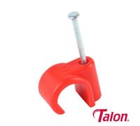 Timco Talon Nail In Pipe Clips Red - 15mm