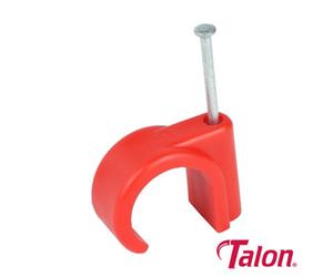 Timco Talon Nail In Pipe Clips Red - 22mm