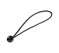 TIMCO Tarpaulin Tie Down Bungee Balls - Secure Tarpaulin Easily and Effectively - Strong Elasticated Cord - 10 Bungee Balls in a Pack - 250mm - Black