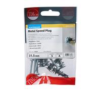 Timco TBAZSP Metal Speed Plugs & Screws - Zinc 31.5Mm TIMpac 5