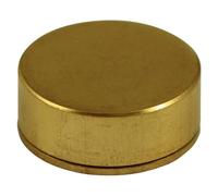 TIMCO Threaded Screw Caps Solid Brass Polished Brass - 12mm