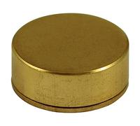 TIMCO Threaded Screw Caps Solid Brass Polished Brass - 16mm