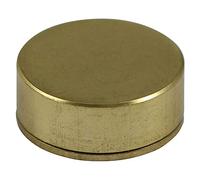 TIMCO Threaded Screw Caps Solid Brass Satin Brass - 12mm