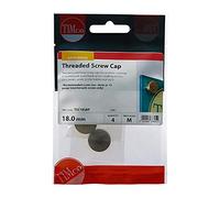 TIMCO Threaded Screw Caps Solid Brass Satin Brass - 18mm