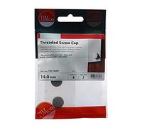 TIMCO Threaded Screw Caps Solid Brass Satin Nickel - 14mm