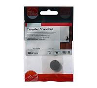TIMCO Threaded Screw Caps Solid Brass Satin Nickel - 18mm