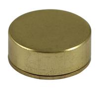 Timco - Threaded Screw Cover - Solid Brass - Satin (Size 16mm - 4 Pieces)