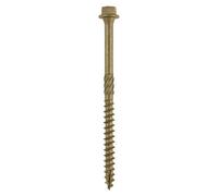 Timco Timber Screws Hex Flange Head Exterior Green - 6.7 X 100 (50Pcs)