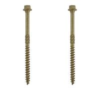 TIMCO Timber Screws - Hex Head - Exterior Green - 6.7 x 60 - Box of 50 (Pack of 2)