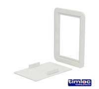 Timco Timloc Access Panel Plastic Clip Fit White - 115 X 165mm