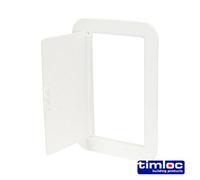 Timco Timloc Access Panel Plastic Hinged White - 155 X 235mm
