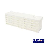 Timco Timloc Airbrick Plastic White - 215 X 69 X 60mm