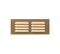 TIMCO Timloc - Brass 9x3 - Metal Internal Louvre Grille Vent Anodised