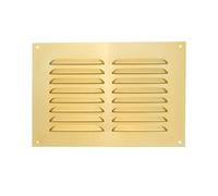 TIMCO Timloc Brass 9x6 Metal Internal Louvre Grille Vent Anodised